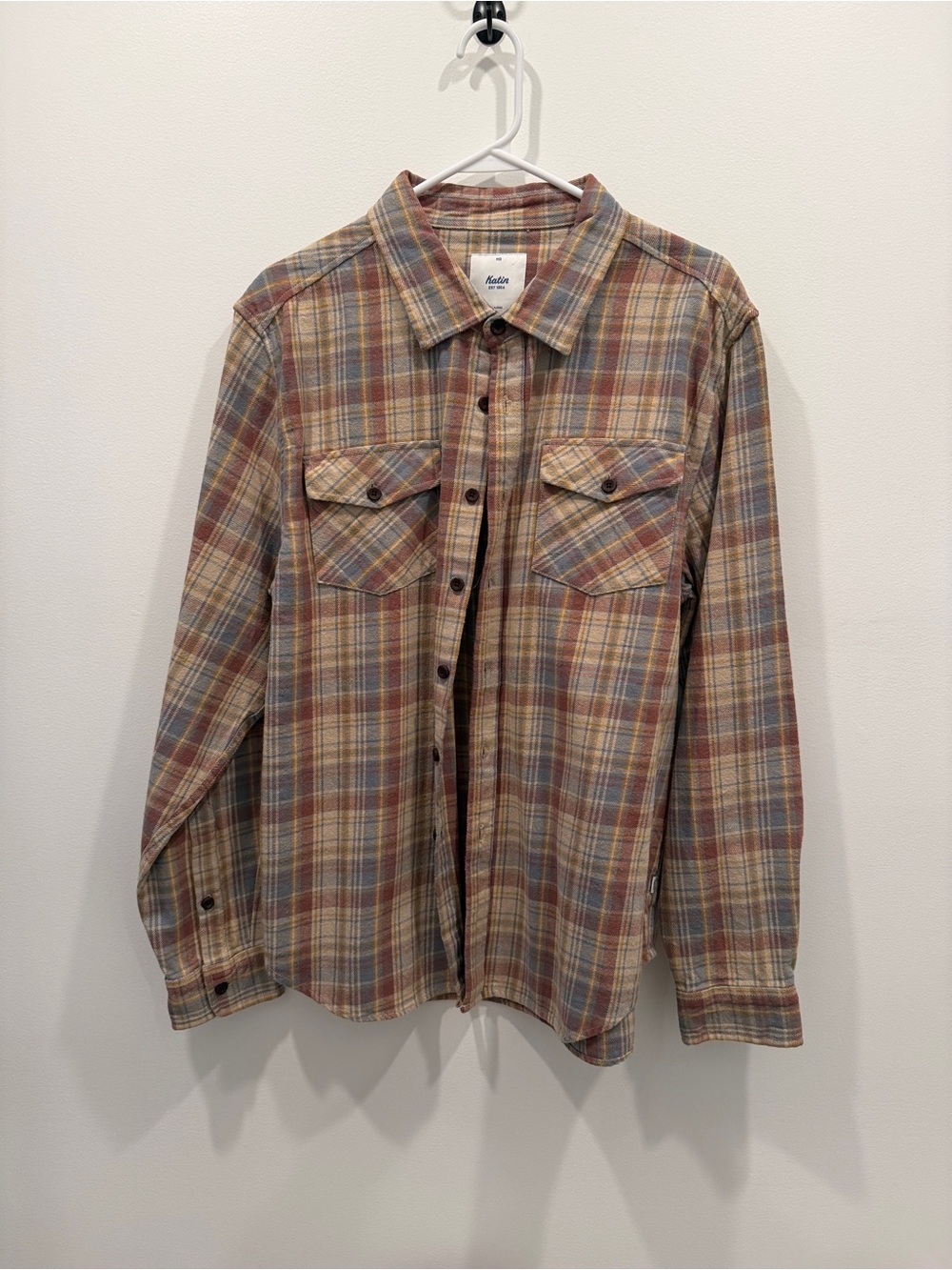 Rolla's Vintage Plaid Button-Up Shirt - Multi Brown/Blue
